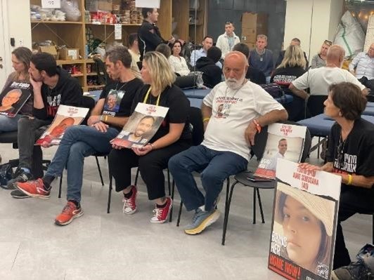 Support for the Hostages and Missing Families Headquarters