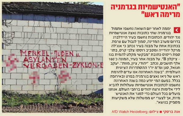 האנטישמיות בגרמניה מרימה ראש
